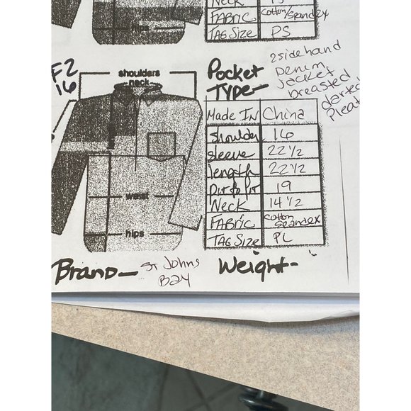 St John’s Bay Petite Denim Pleated Woman’s Jacket PL - Picture 7 of 12